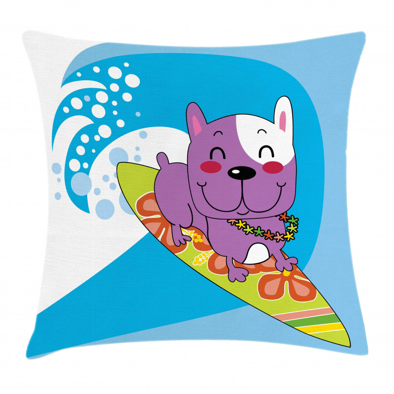 Cartoon Bulldog Pillow Cover