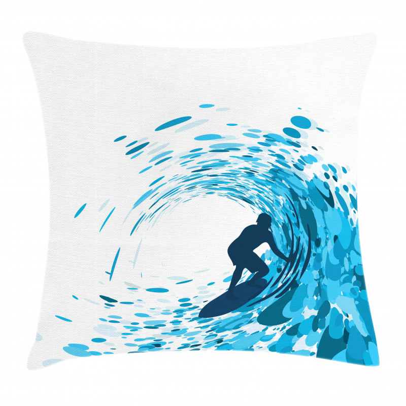 Huge Wave Athlete Pillow Cover