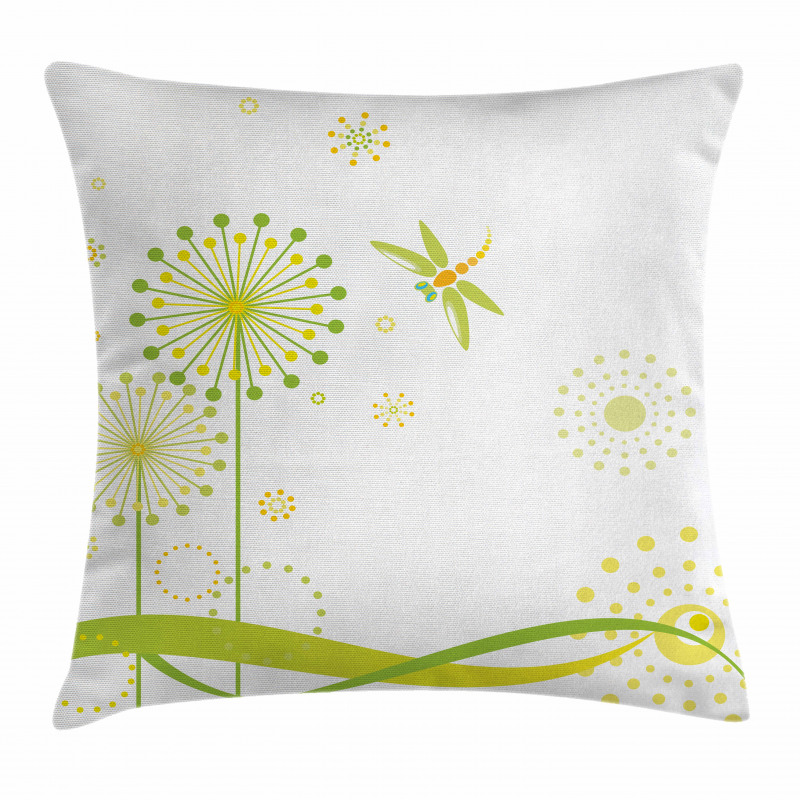 Spring Dandelion Art Pillow Cover