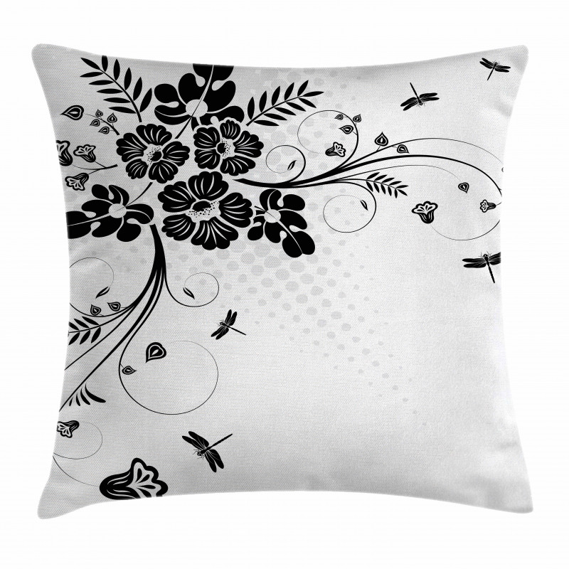 Fern Plants Floral Pillow Cover