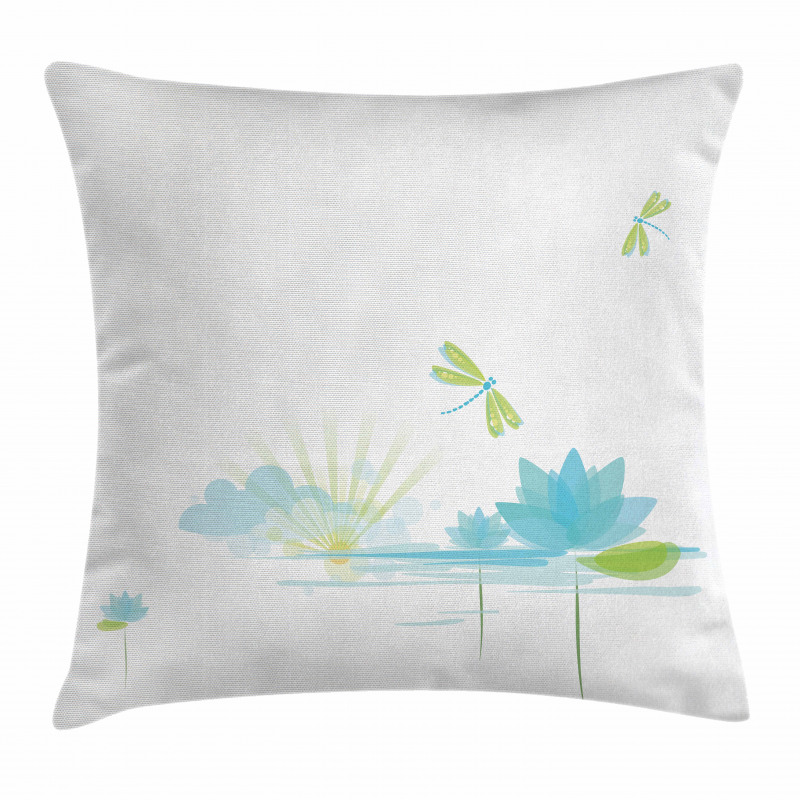 Waterlily Nature Lake Pillow Cover
