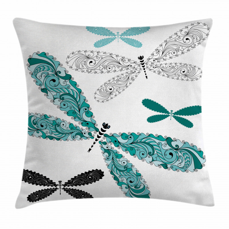 Ornate Damask Pillow Cover