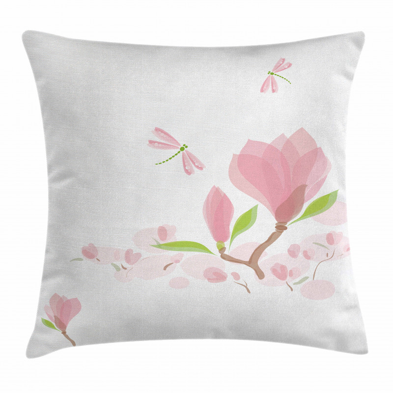 Soft Magnolia Leaves Pillow Cover