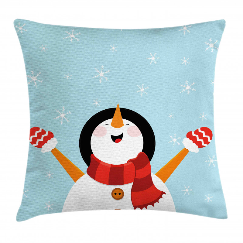 Santa Snowflakes Joy Pillow Cover