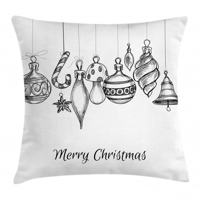 Sketchy Ornaments Pillow Cover