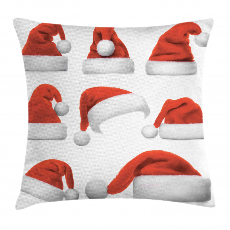 Santa Hats Pattern Pillow Cover