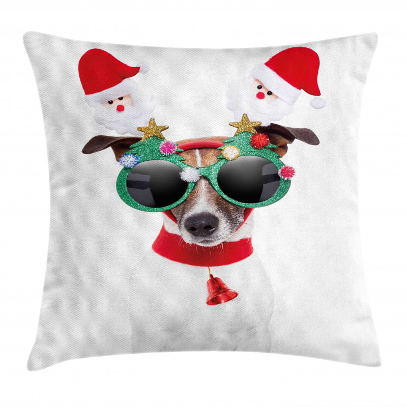 Funny Dog Sunglasses Pillow Cover