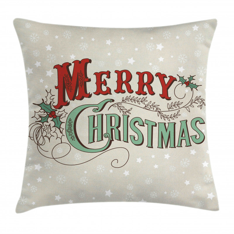 Star Snowflake Retro Pillow Cover