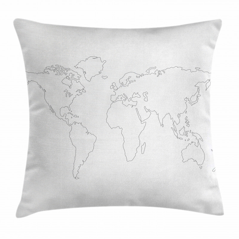 Simple Outline Abstract Pillow Cover