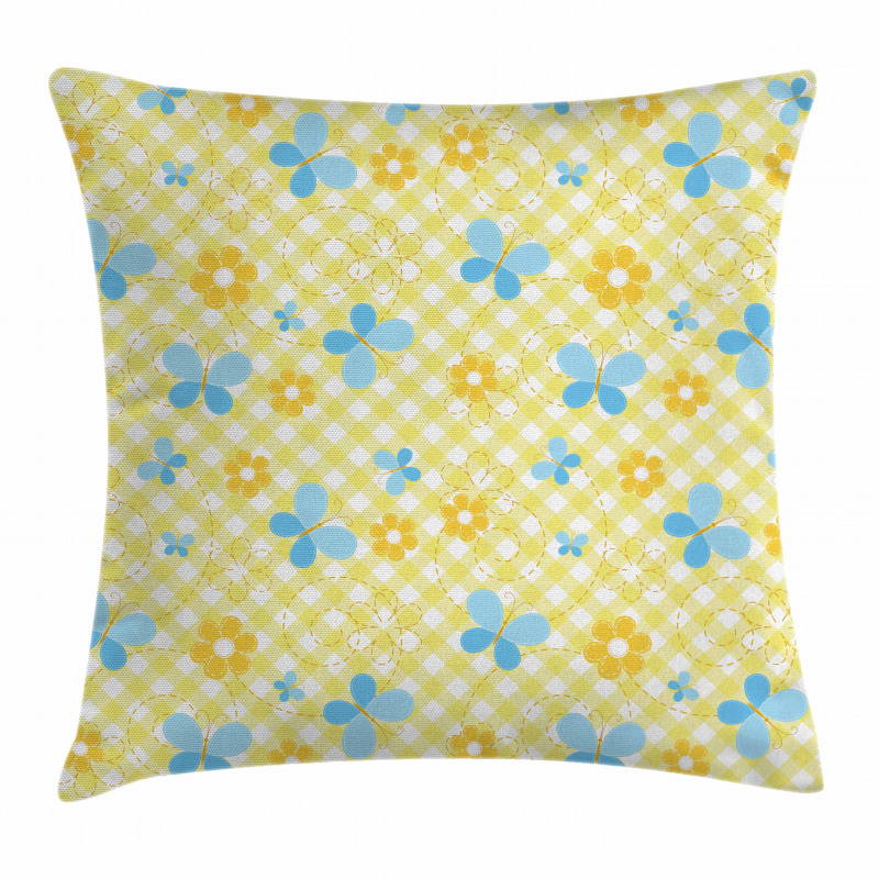 Kids Daisy Butterfly Pillow Cover