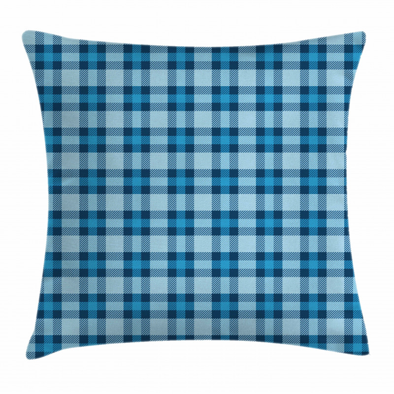Picnic Tile in Blue Pillow Cover