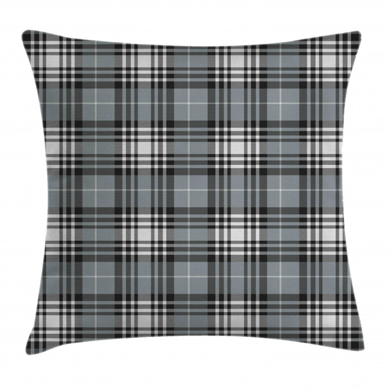 Dark British Tartan Pillow Cover