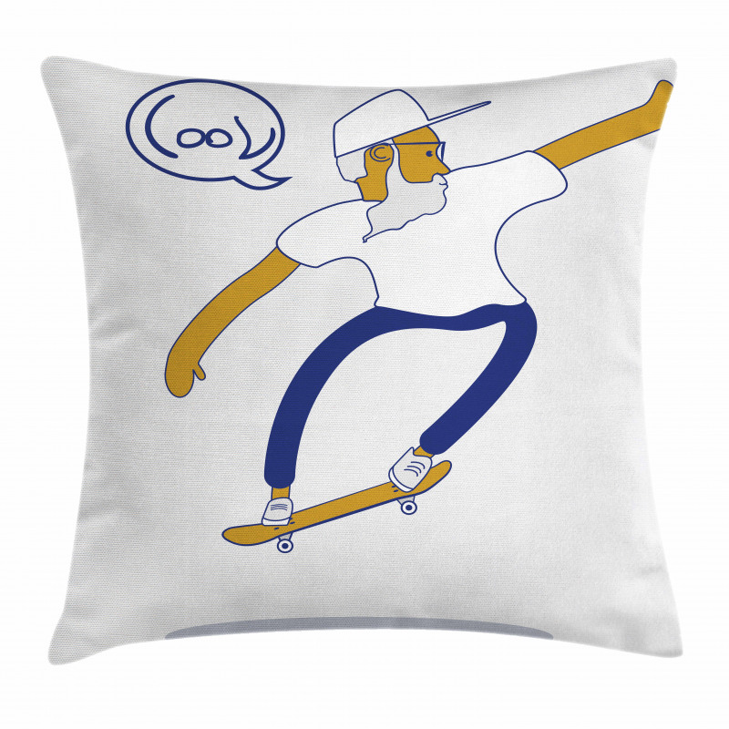 Cool Hipster Skater Urban Pillow Cover