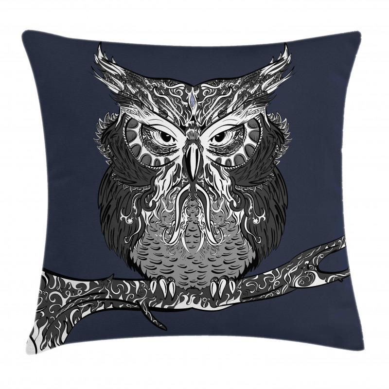 Owl Vintage Ornaments Pillow Cover