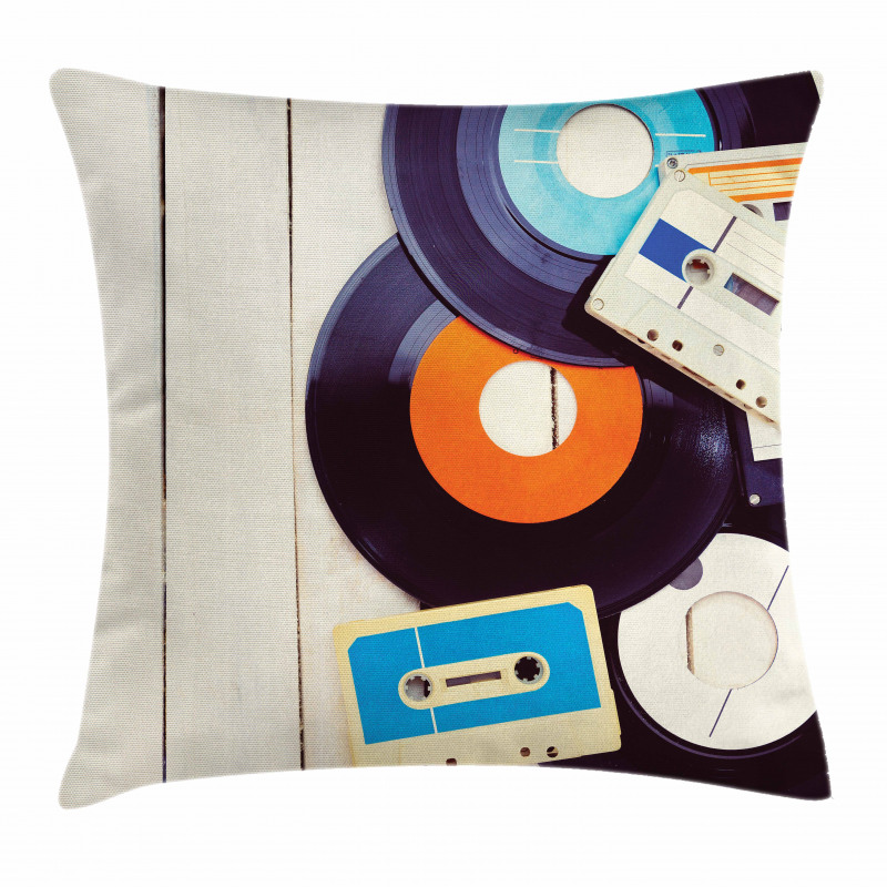Gramophone Records Audio Pillow Cover