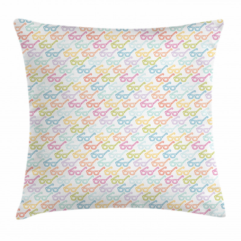 Colorful Classic Glasses Pillow Cover