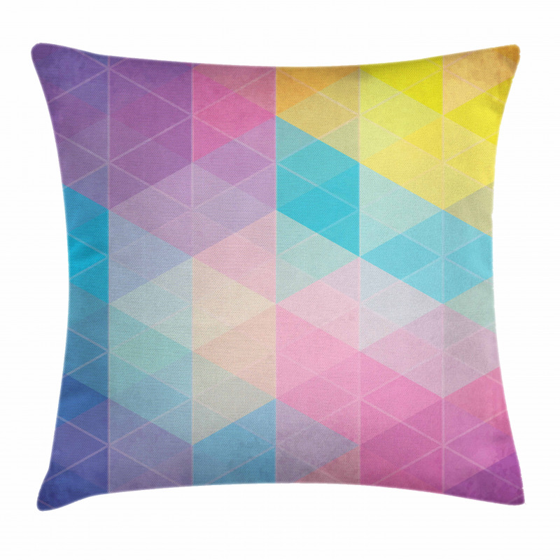 Triangles Dreamy Colors Pillow Cover