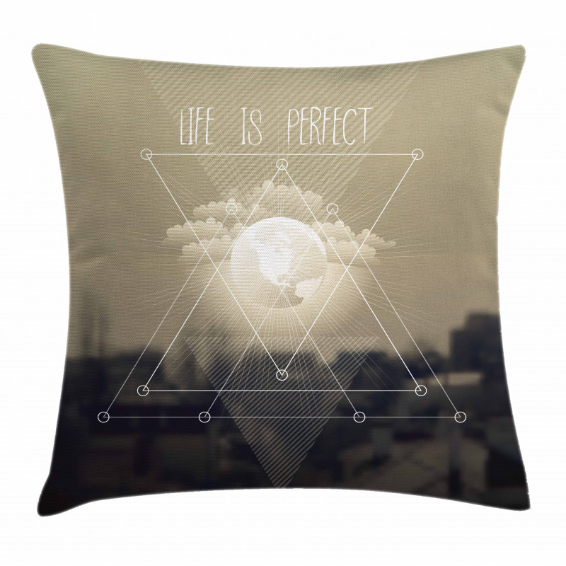 Life Is Perfect Vintage Pillow Cover