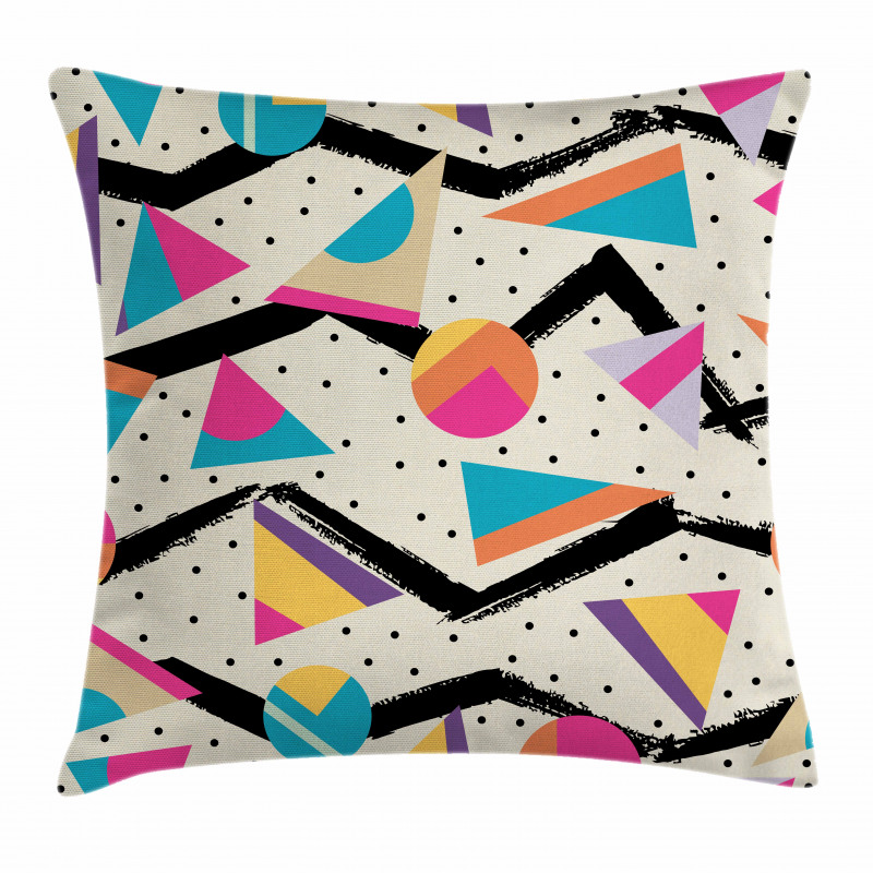 80s Funky Memphis Fashion Pillow Cover