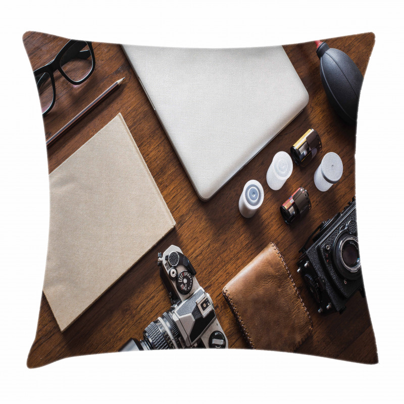 Work Equipment on Table Pillow Cover