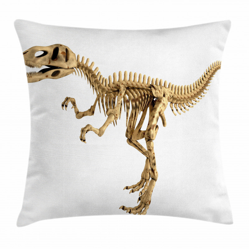 Fossil Dino Skeleton Pillow Cover