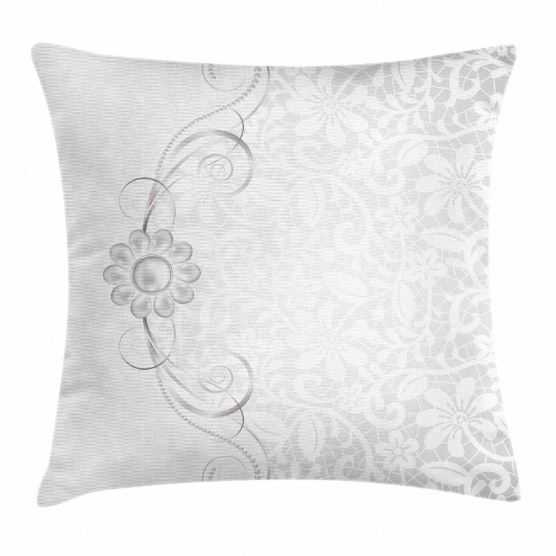 Bridal Flourish Motifs Pillow Cover