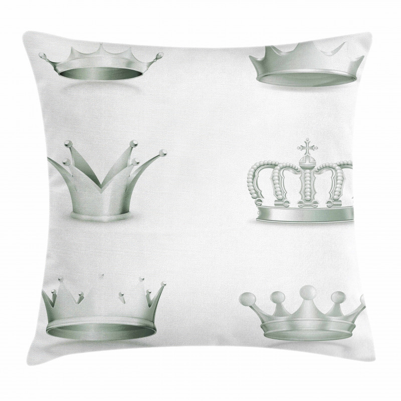 Various Antique Crowns Pillow Cover