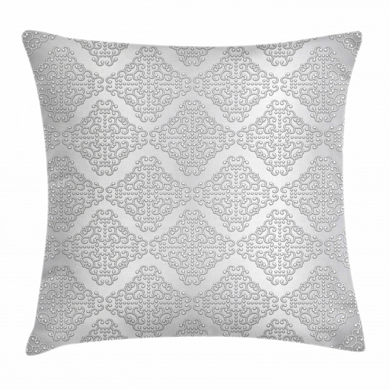 Vintage Damask Swirls Pillow Cover