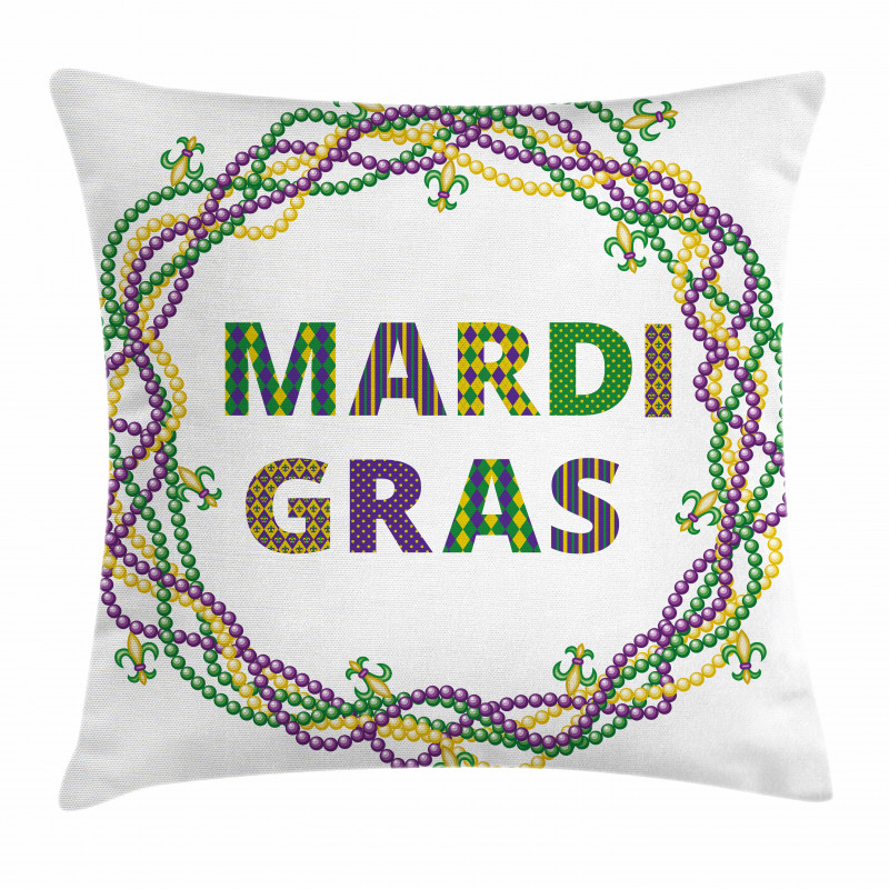 Vivid Beads Patterns Pillow Cover