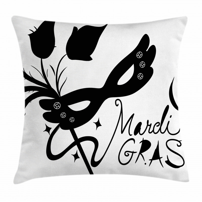Classic Mask Flowers Pillow Cover