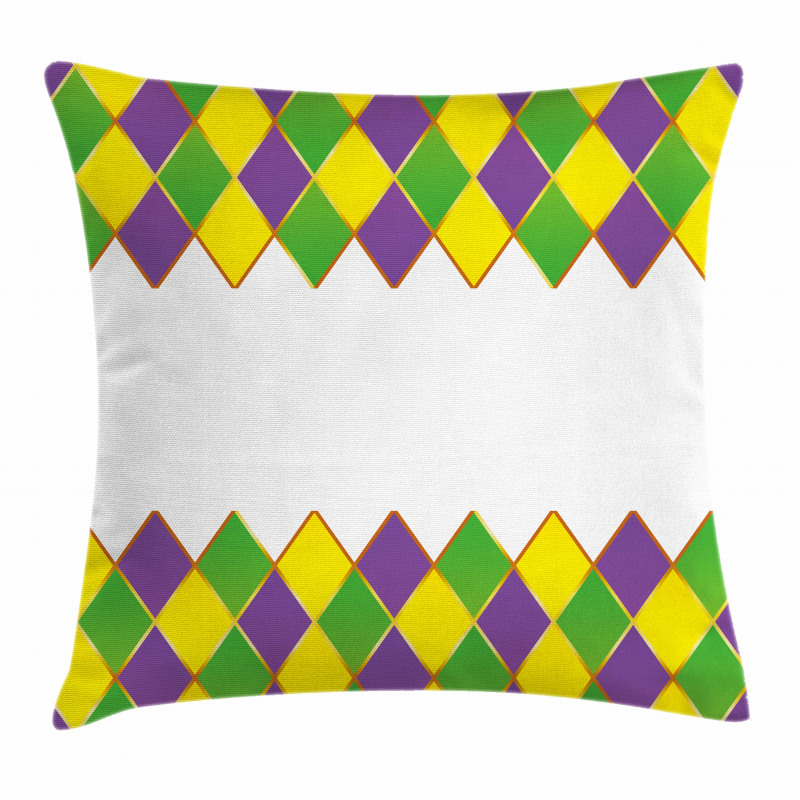 Carnival Colors Grid Pillow Cover