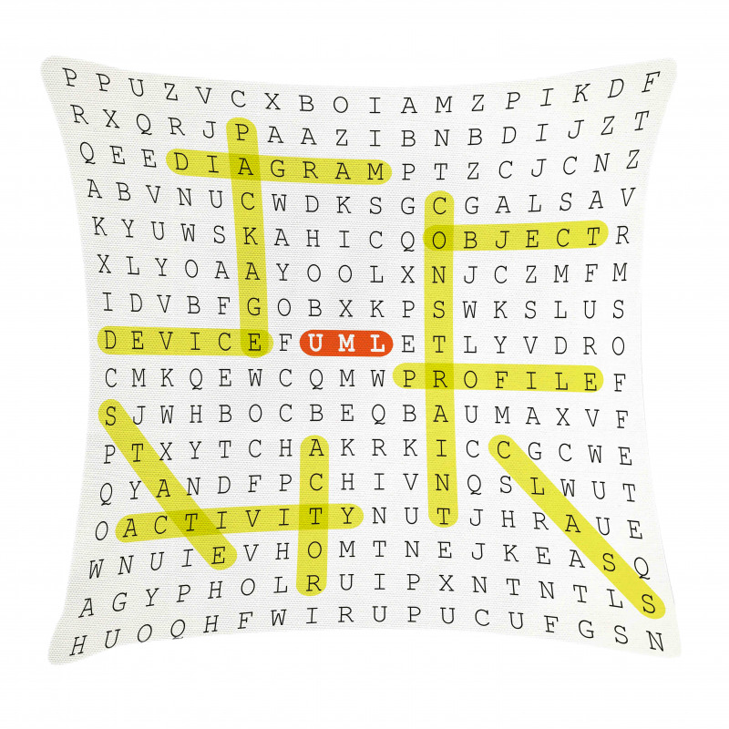 UML Keywords Pillow Cover
