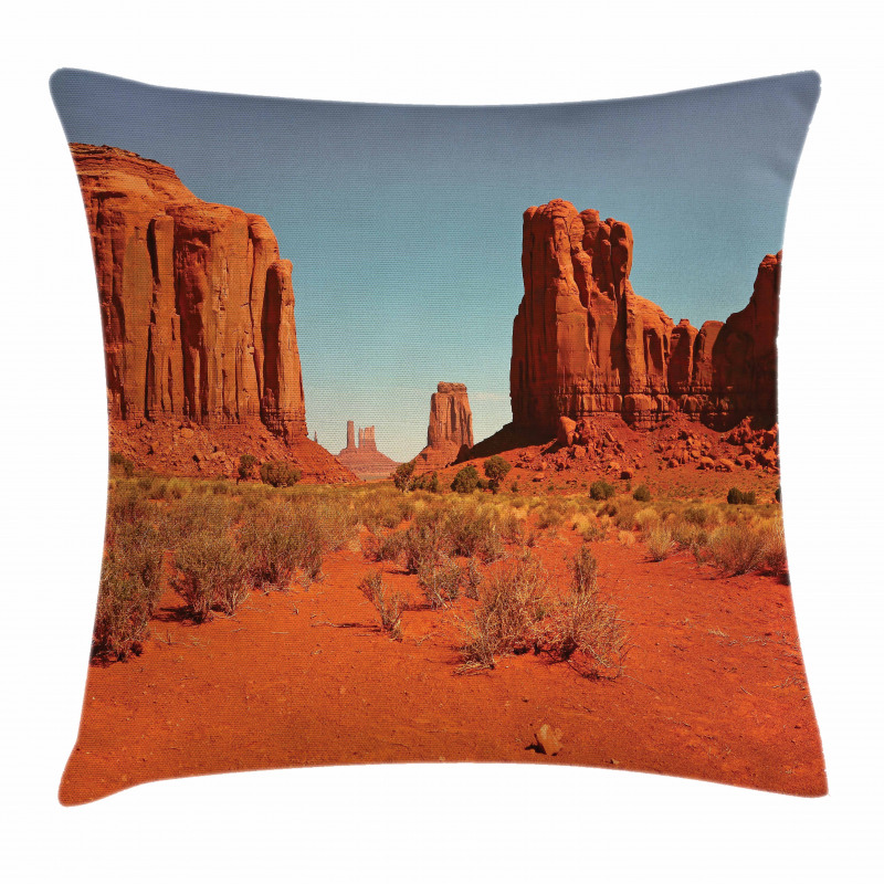 Hot Day Monument Valley Pillow Cover