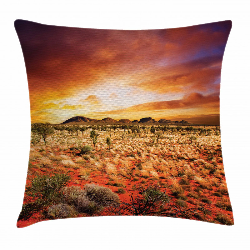 Sunset Central Australia Pillow Cover