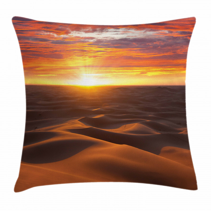 Dramatic Sunset Scenery Pillow Cover