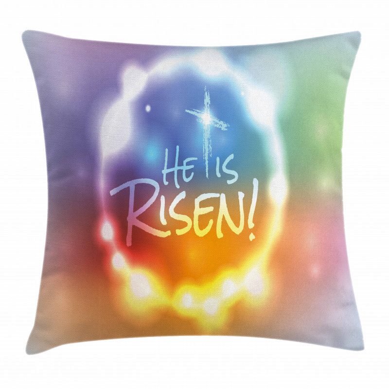 He Has Risen Abstract Pillow Cover