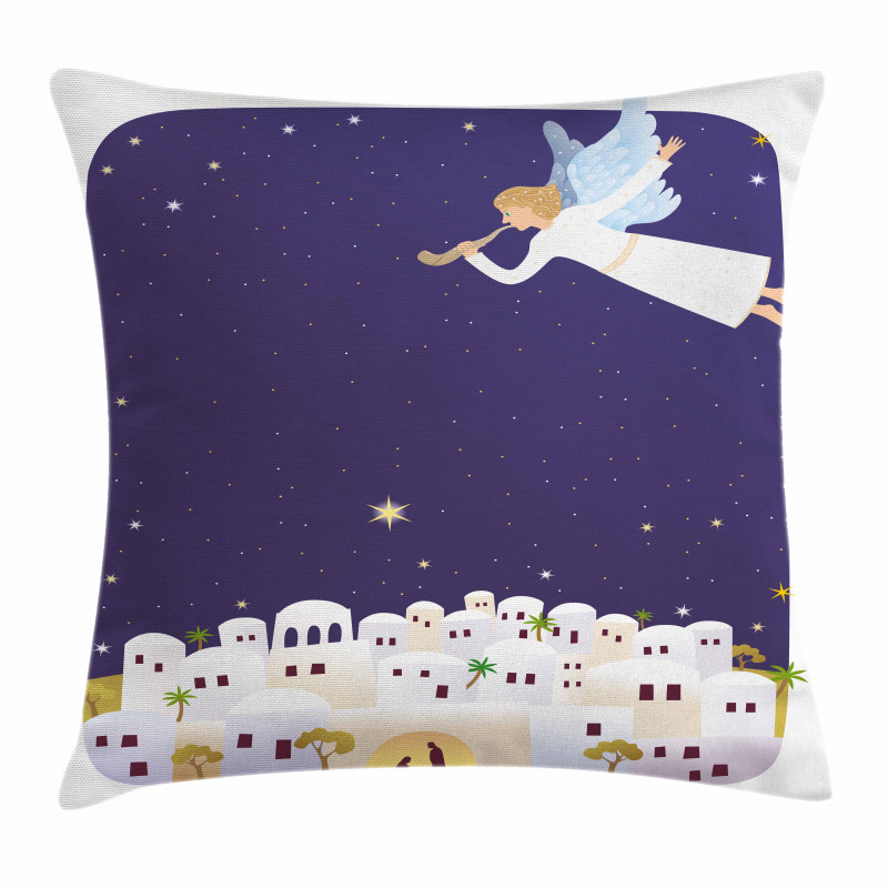 Ancient Figure Illustration Pillow Cover