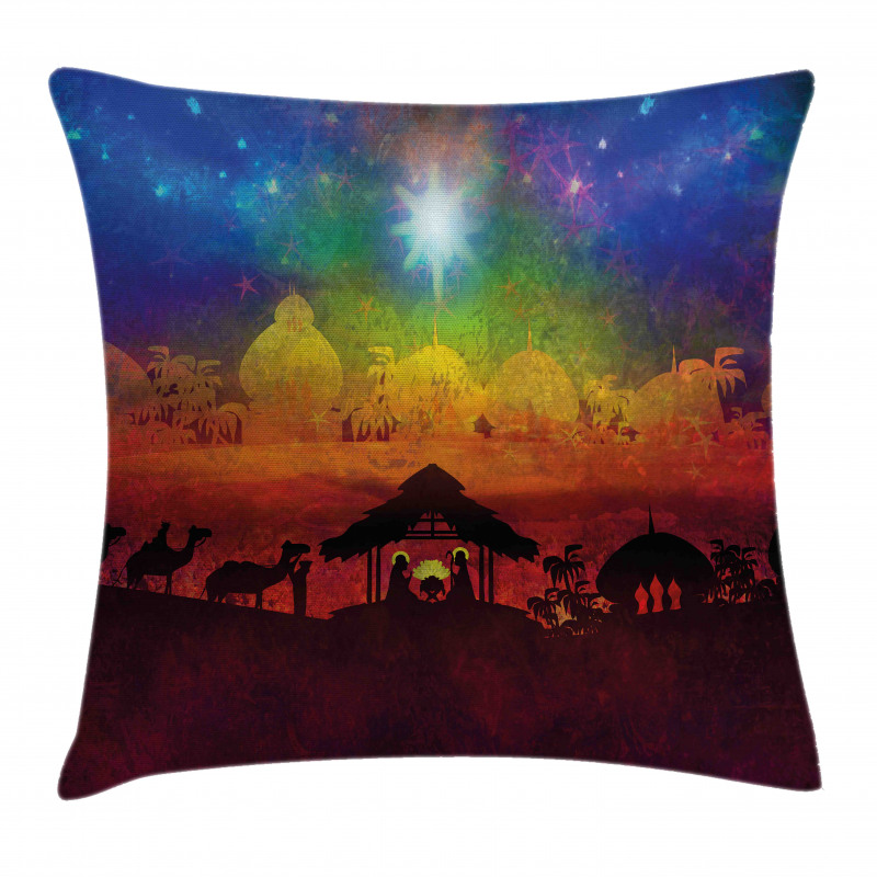 Birth in Bethlehem Pillow Cover