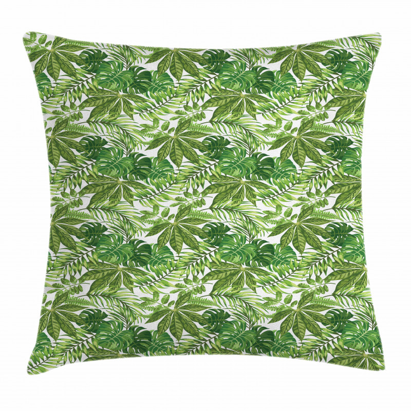 Jungle Foliage Eco Pillow Cover