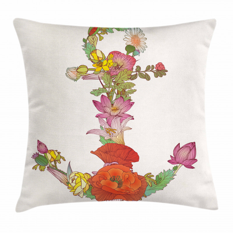 Spring Flowers Blooming Pillow Cover