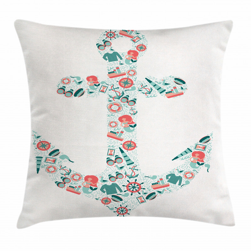 Nauticial Marine Pillow Cover