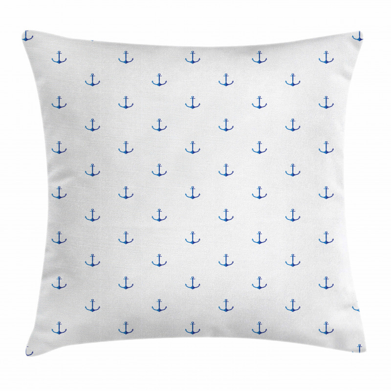 Vivid Blue Anchor Pillow Cover