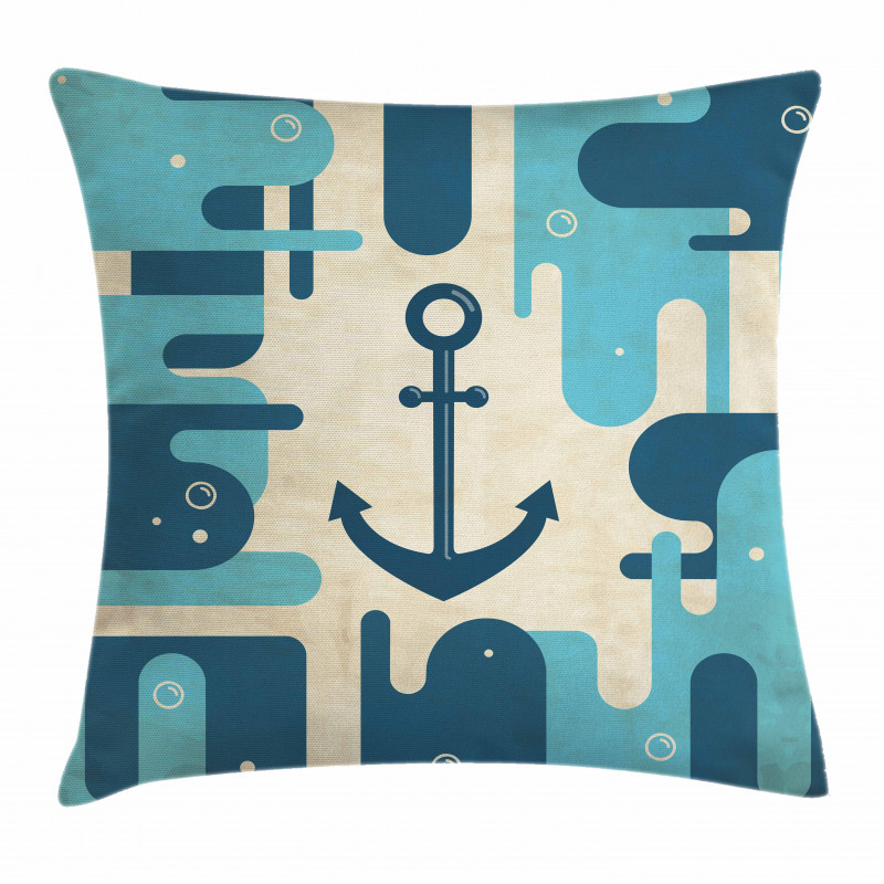 Sea Abstract Design Pillow Cover