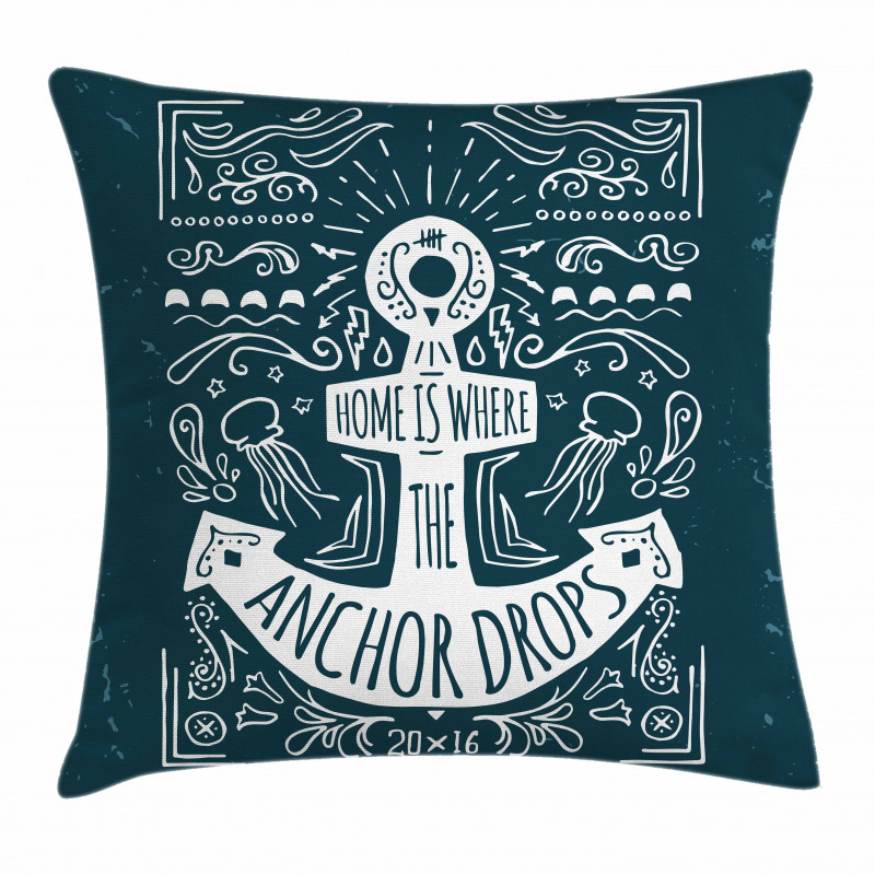 Hand Drawn Hipster Pillow Cover