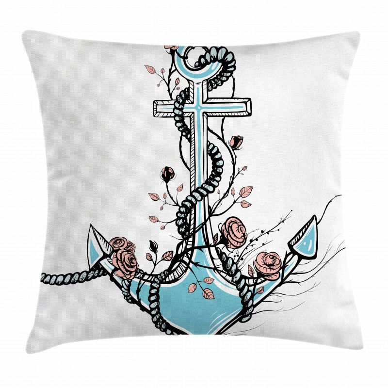 Romantic Design Anchor Pillow Cover