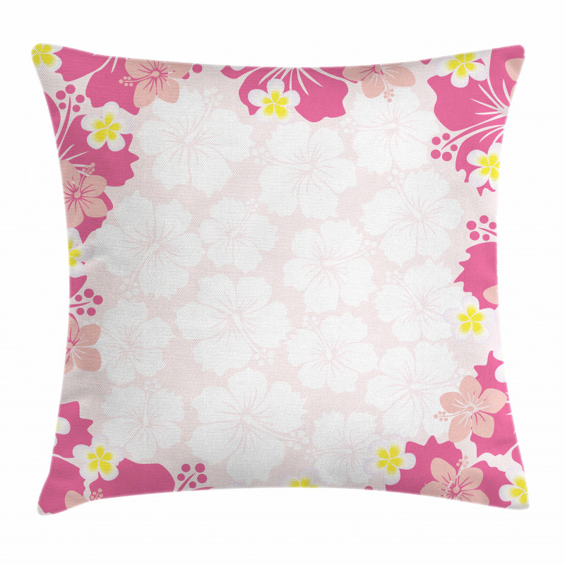 Abstract Hibiscus Nature Pillow Cover