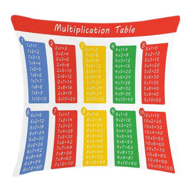 Colorful Classroom Pillow Cover