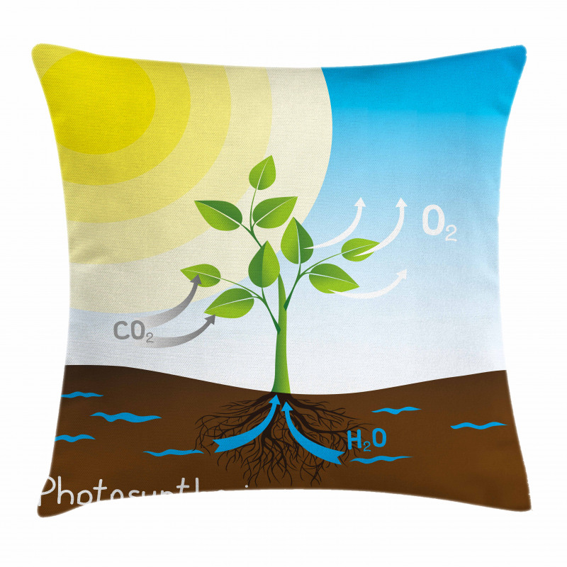 Sun Molecule Chain Pillow Cover