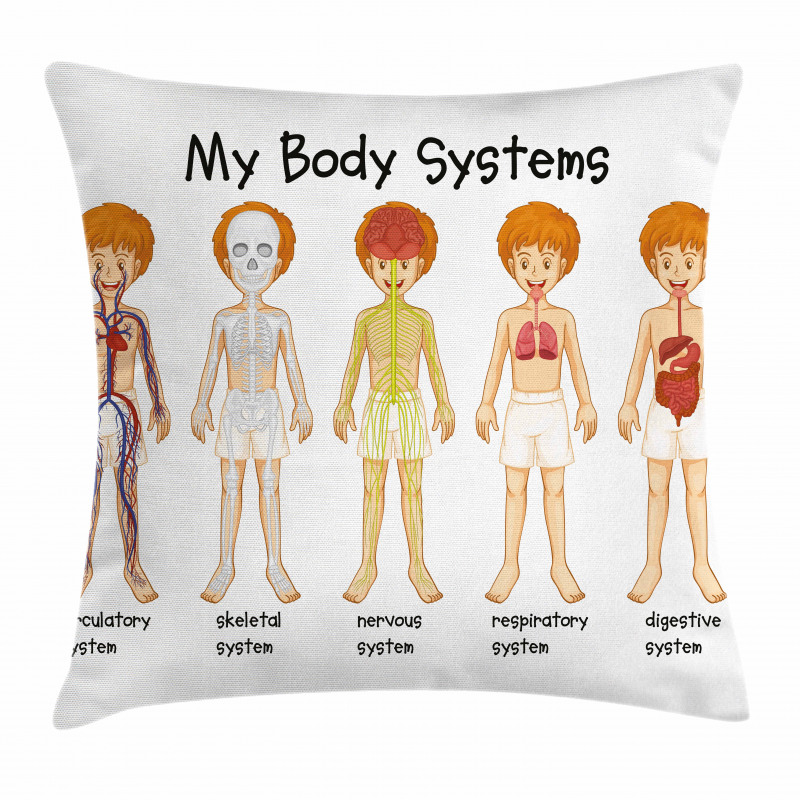 Human Nerve System Pillow Cover