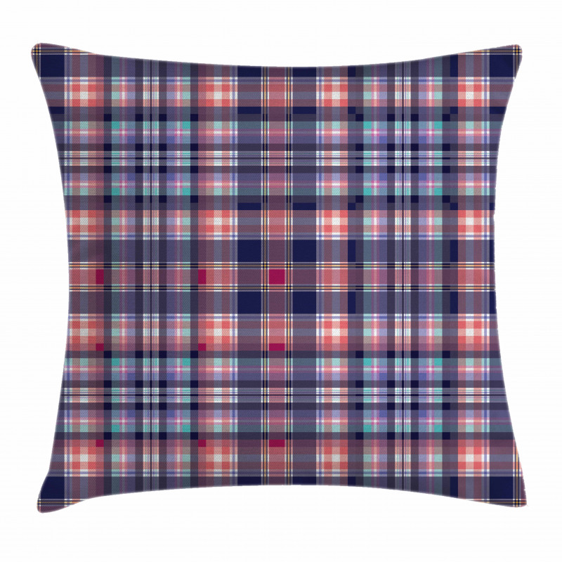 Pink and Blue Tones Pillow Cover